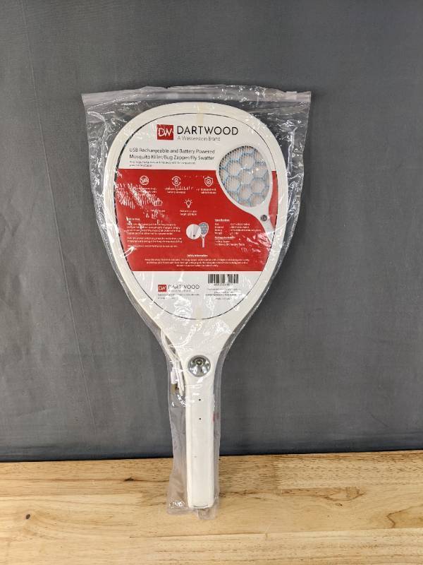 lot 52B image: Brand New Dartwood Portable Bug Zapper - USB Rechargeable and Battery Powered Mosquito Killer, Insect Trap and Fly Swatter N