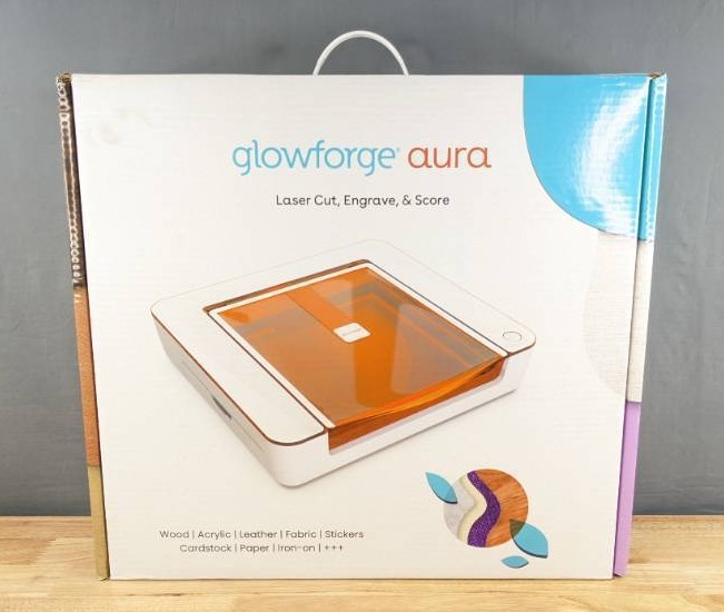 lot 5B image: Brand New Glowforge Aura Craft Laser Cutting Machine $1,199.99 Retail I