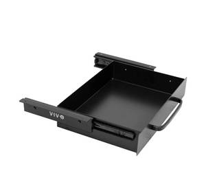 lot 116 image: New VIVO 13 inch Under Desk Mounted Sliding Pull-out Drawer for Office Desk, Black $39.99 Retail B