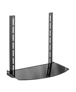 lot 103 image: New VIVO Under Above VESA Back of TV Wall Mount Shelving Bracket with Tilt $49.99 Retail B