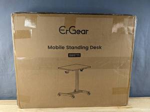 lot 110 image: Brand New ErGear Mobile Standing Desk, Black B