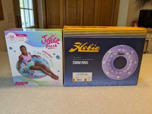 lot 416 image: New Justice Beach Inflatable Tube Hobie Inflatable Swim Ring P