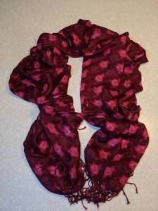 lot 422 image: New ISAACMIZRAHI Live Purple Scarf P