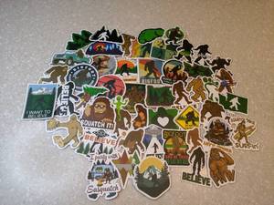 lot 424 image: 49 Brand New Big Foot Stickers Squatch It P