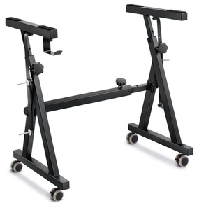 lot 54 image: Donner Keyboard Stand, Z-style Heavy-Duty Piano Stand, Adjustable and Portable $79.99 Retail B