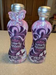 lot 438 image: Butterfly Kisses Tanning Lotion For Indoor Tanning Beds With Butterfly Hair Band P