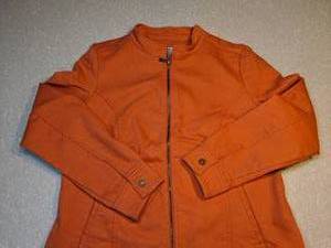 lot 441 image: Liz Claiborne New York Womens Jean Jacket Salmon Size Small P