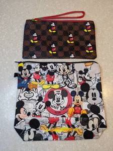 lot 445 image: Two New Mickey Mouse Wristlet and Zippered ToteBag P
