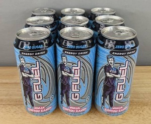 lot 18A image: 9 New Cans of G FUEL Ninja Cotton Candy Zero Sugar 16 oz Energy Drinks N