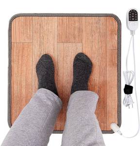 lot 86 image: New Heated Floor Mat - Foot Warmer Under Desk, 11.8x19.7in Heated Retail $34.99 B