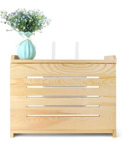 lot 97 image: New Wooden Router Shelf Wall Mount WiFi Router Storage Box Modem Cable Router Cover B