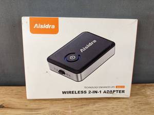 lot 60 image: New Aisidra Bluetooth Transmitter Receiver Retail $42.99 B