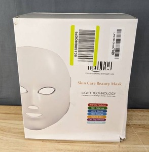 lot 9 image: NEWKEY Blue and Red LED Light Therapy Mask for Face Acne and Wrinkles $150 Retail B
