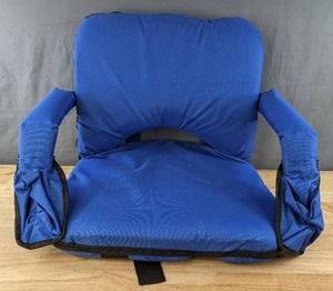 lot 52 image: New Stadium Seat for Bleachers or Indoor Outdoor Seat Chair, Blue B