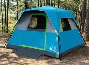 lot 8 image: New EVER ADVANCED 6 Person Blackout Camping Tent Blue $189.99 Retail B