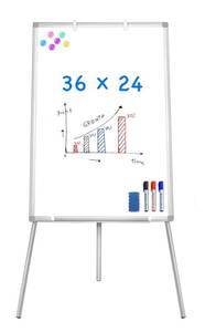 lot 166 image: New Easel Whiteboard - Magnetic Portable Dry Erase 36 x 24 Retail $59.99 B