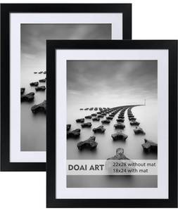 lot 181 image: New DOAI ART 22x28 Poster Frame Black 2-Pack $119.94 Retail B