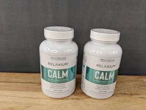 lot 89J image: 2 New Bottles of Relaxium Calm, $39.40 Retail H