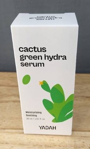 lot 64J image: New YADAH Cactus Green Hydra Serum (1.01fl oz.) - Hydration, Oil-Moisture Balance, Strengthen Skin Barrier. Niacinamide, Adenosine $35.20 Retail B