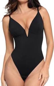 lot 196 image: Brand New Popilush Shapewear Bodysuit for Women, Color Black, Size Large $45.99 Retail B