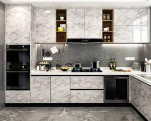 lot 199 image: Brand New YENHOME 30X200 Wide Peel and Stick Waterproof Vinyl Countertop Contact Paper Marble Pattern $45.99 Retail B