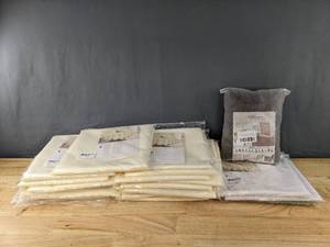 lot 69K image: Resellers Dream Veblandy Fabric Table Cloths and Albassa Dining Room Chair Cover B