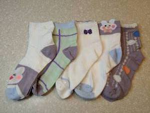 lot 464 image: 5 New Pair Of Girls Socks Rabbits Ages 9-14 Years Old P
