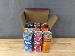 lot 64D image: Brand New Case of 6 Tranquini Sparkling Calming Drinks 8.5oz Cans Zero Sugar Berry Hibiscus Ginger N
