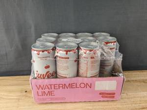 lot 75J image: 11 Brand New Juvee Cherry Slushie Rejuvenating Energy Drinks 12oz Cans N