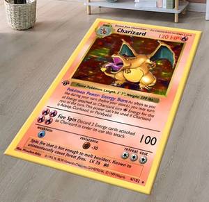 lot 18C image: Brand New Pokemon Charizard Card Rug N