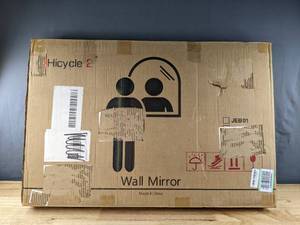 lot 61G image: New Rectangle Metal Frame Wall Mirror 18x30 Retail $99.99 B