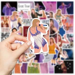 lot 46G image: 50 Brand New Taylor Swift Themed Music Artist Stickers N