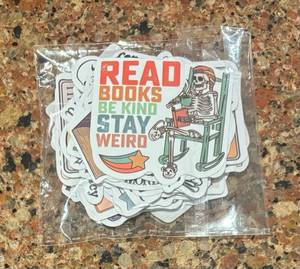 lot 59A image: 50 New Skull Reading Graffiti Decoration Stickers C