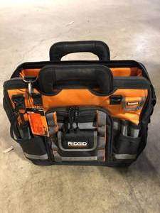 RIDGID 18 in. 44 Pocket Professional Grade Tool Bag Customer Returns See Pictures