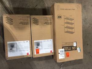 Lot of Assorted Wire Shelving Various Models and Conditions  Customer Returns See Pictures