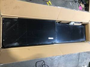 Husky Ready-to-Assemble 24-Gauge Steel Freestanding Garage Cabinet in Black (36.6 in. W x 72 in. H x 18.3 in. D) Damaged  Customer Returns See Pictures