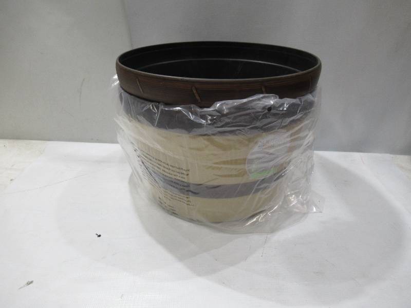 lot 276 image: NEW 2 Pack of Southern Patio 10.39 in. H X 16 in. W Resin Bushel Planters Brown