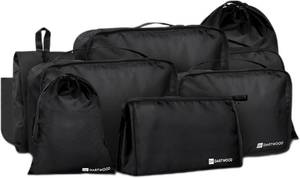 lot 726 image: Dartwood Compression Packing Cubes - Suitcase Organizer Bags Set for Travelling - 1 Set9 pieces (Black)