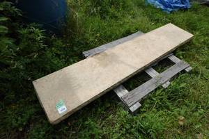 lot 38 image: Rough Edge Marble Hearth - 13 x 68 x 2