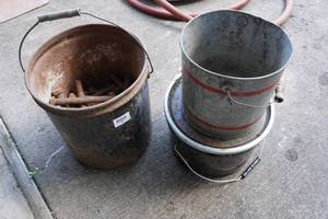 lot 98 image: Buckets with Large Bolts
