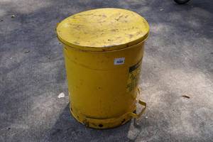 lot 77 image: JustRite Rag Disposal Barrel