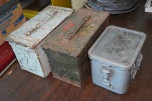 lot 257 image: Metal Ammo Cans