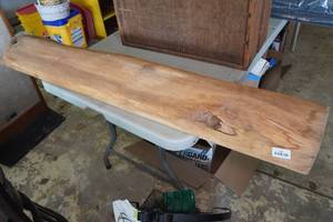 lot 300 image: Live Edge Unfinished Mantel