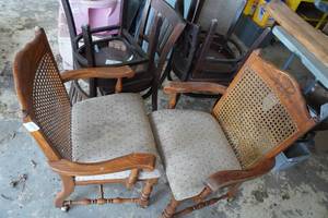lot 297 image: Wood Chairs