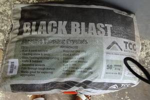lot 106 image: TCC Black Blast Abrasive Crystals - 50 Lbs