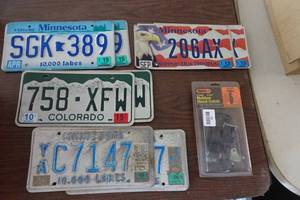 lot 167 image: Rubber Hood Catch and Assorted Plates
