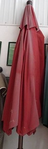 lot 115 image: Red Patio Umbrella