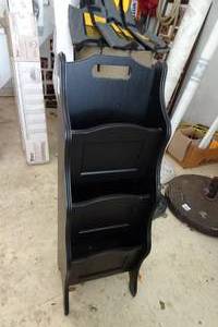 lot 111 image: Wood Magazine Rack