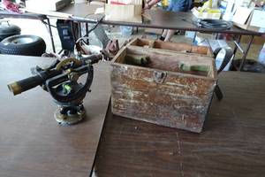 lot 252 image: Antique Transit Survey with Case