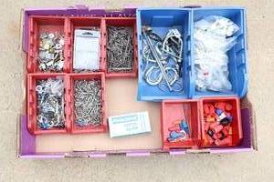 lot 33 image: Containers Filled With Miscellaneous Items-Nails-Screws-Etc.